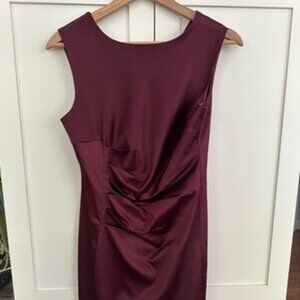 The Limited Sateen Maroon Dress Size 2